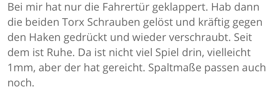 Tür klappern